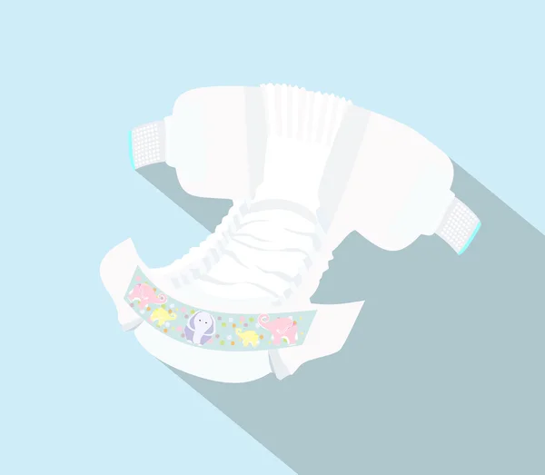 婴儿纸尿裤与上这张有趣的图片. — 图库矢量图片