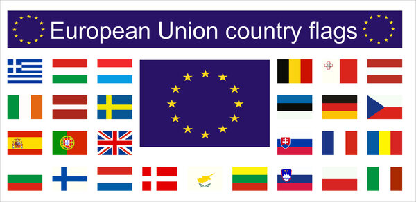 European Union country flags