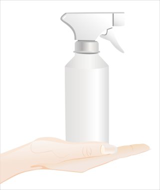 Plastik püskürtücü ile boş etiket