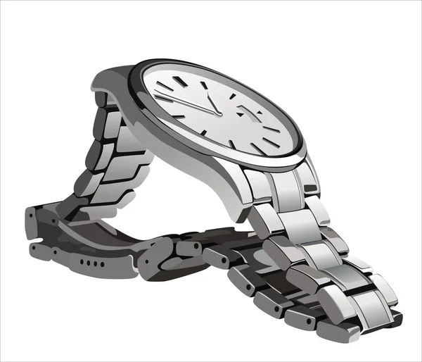 金属の腕時計 — ストックベクタ