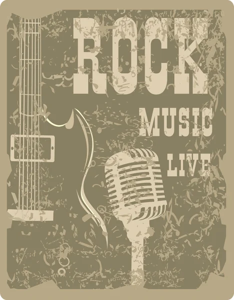 Rock star poster — Stock Vector