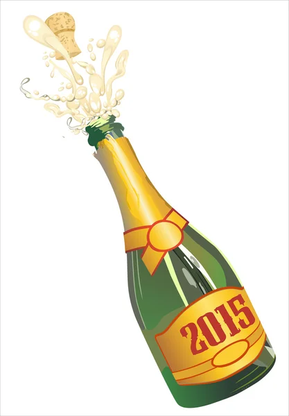 Bouteille de champagne fond — Image vectorielle