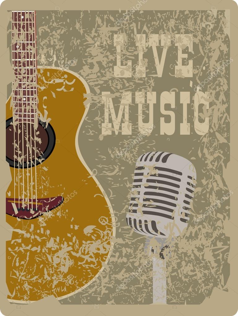 Live music banner Stock Vector Image by ©mitay20 #97446548