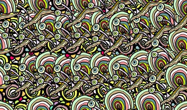 desen renkli yaratıcı doku ile