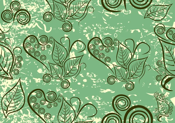 Elementos de monograma floral vintage — Vector de stock