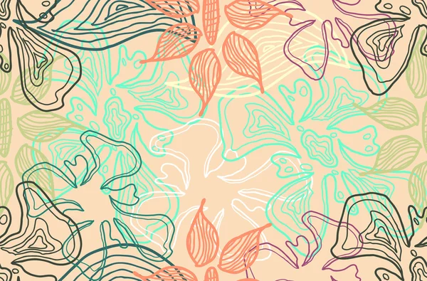 Motif floral aux couleurs vives — Image vectorielle