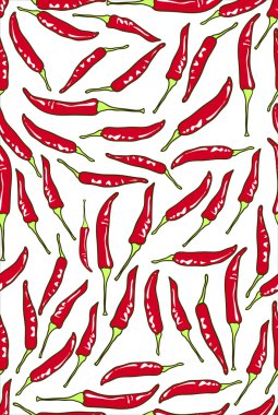 Kırmızı biber seamless modeli