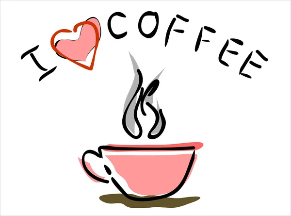 Coupe de fond de café — Image vectorielle