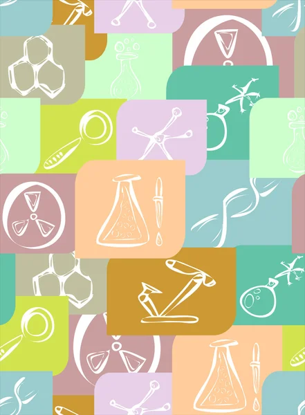 Colorful science icons set — Stock Vector