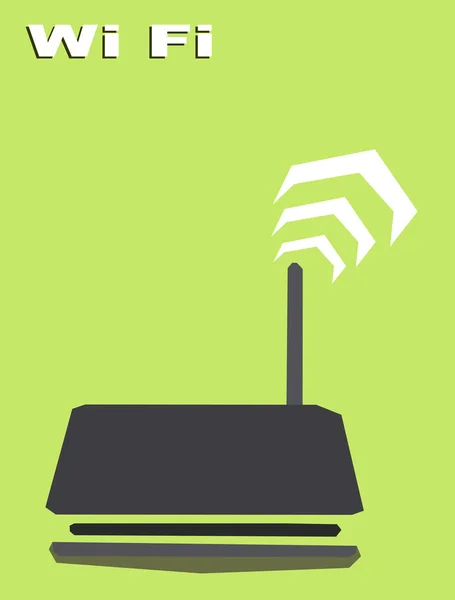 Wi-fi router achtergrond — Stockvector