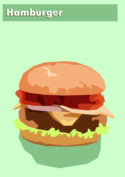 ハンバーガーの抽象的な背景 — ストックベクタ