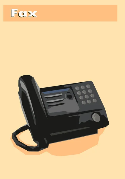 Abstraktes Bürotelefon — Stockvektor