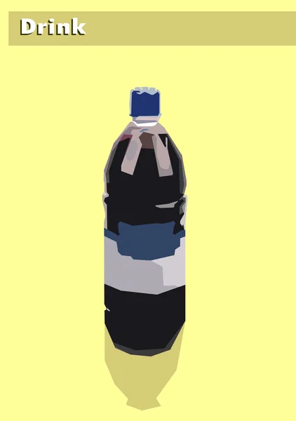 Bouteille de soda fond — Image vectorielle