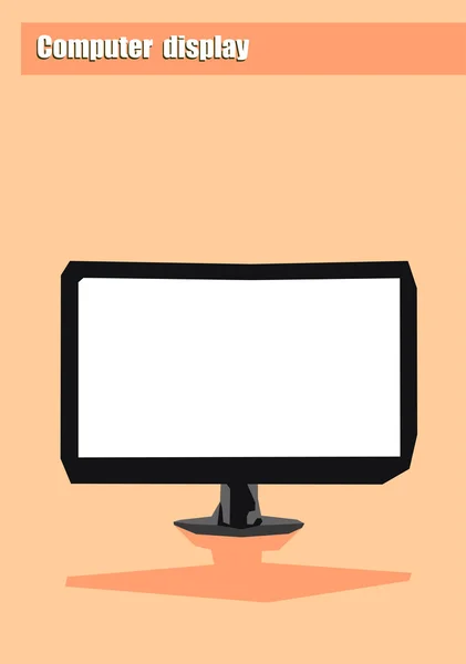 Abstract Computer display — Stock Vector