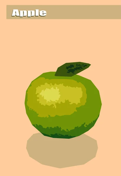 Зеленый яблочный фон — стоковый вектор