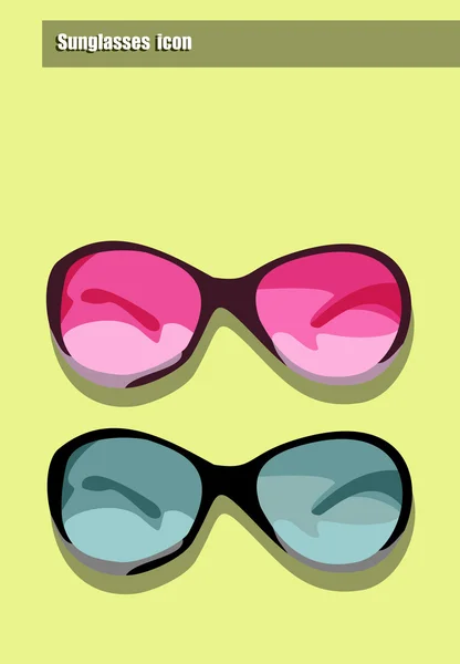 Abstract glasses set — Stock Vector