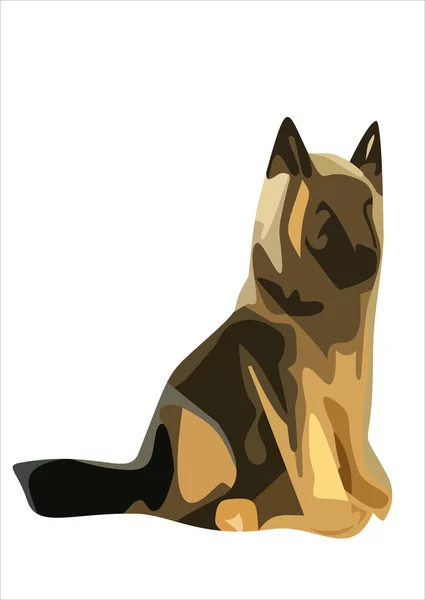 Deutscher Schäferhund — Stockvektor