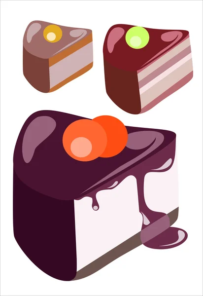 ケーキのシームレスな背景 — ストックベクタ