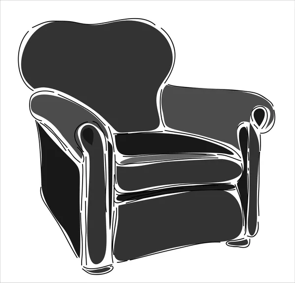 Abstract  arm chair — Stock Vector