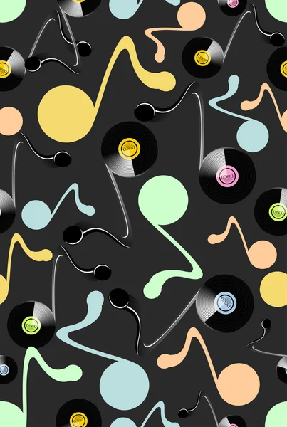 Modèle de musique sans couture — Image vectorielle