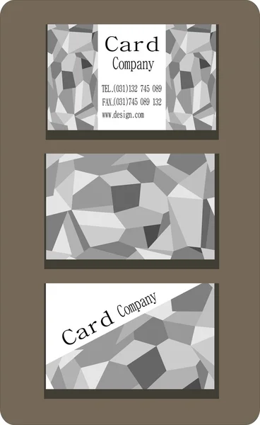 Polígono tarjetas corporativas conjunto — Vector de stock