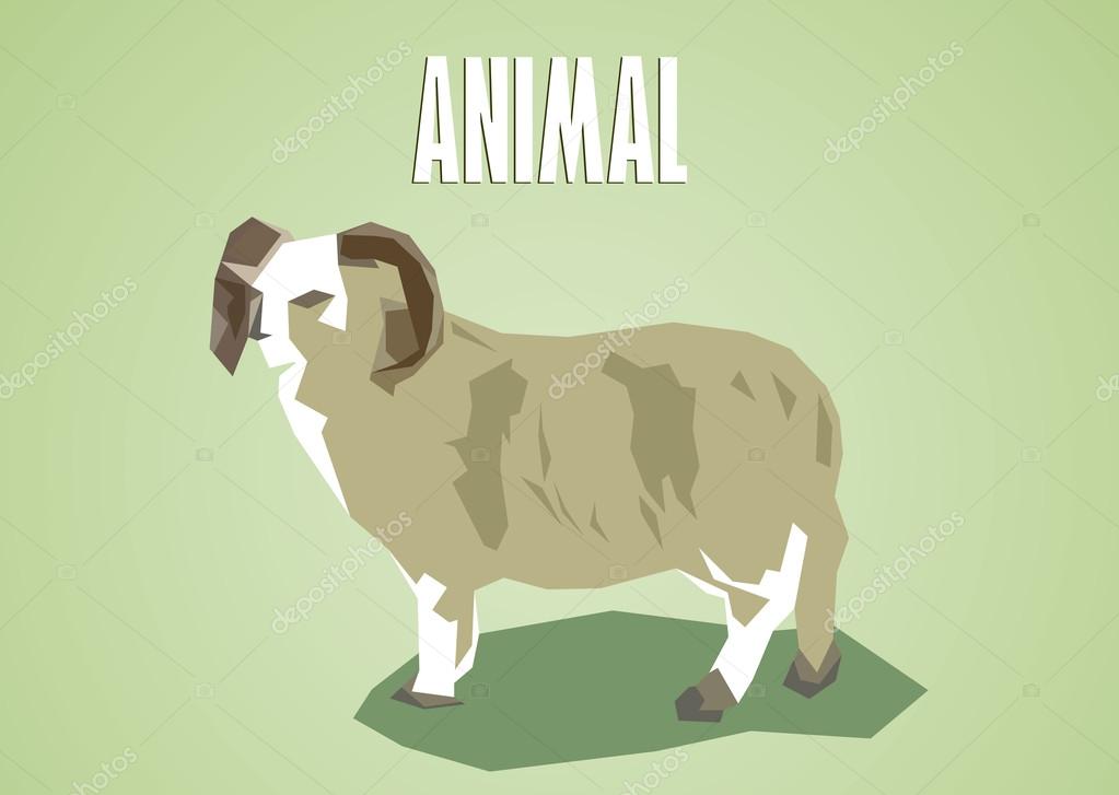 abstracte ram dier — stockvector © mitay20 #97472198
