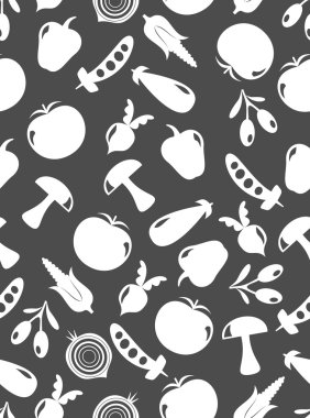 Sebzeler dikişsiz desen