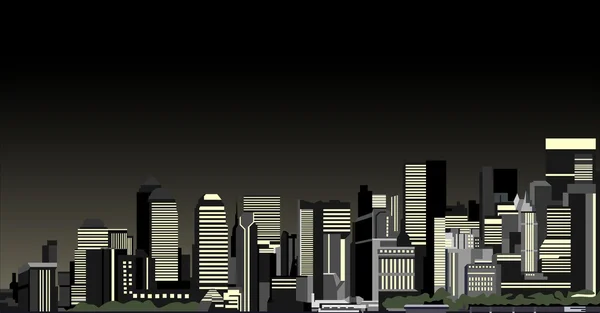 Business center skyline — Stock vektor