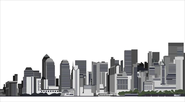 Centre d'affaires skyline — Image vectorielle