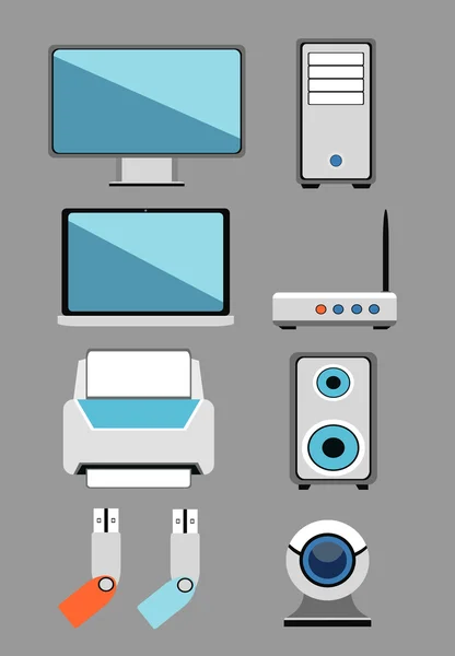 Gadget instellen achtergrond — Stockvector