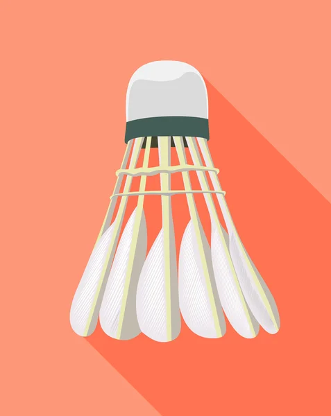 Plástico badminton shuttlecock —  Vetores de Stock