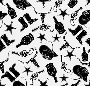 Vahşi Batı Batı desen