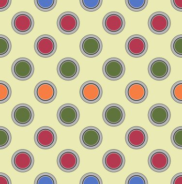 Polka noktalar pürüzsüz desen