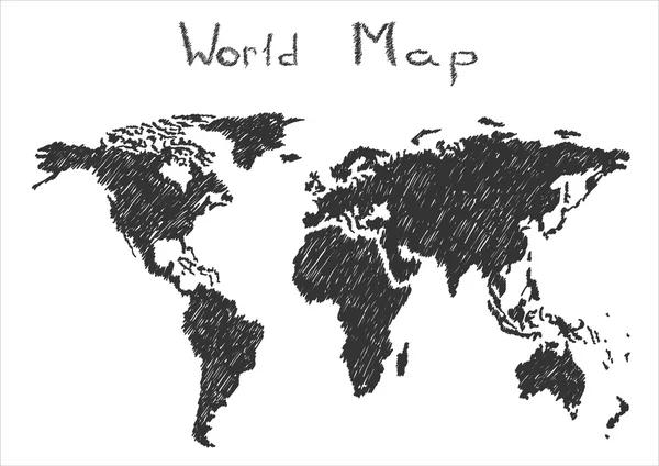 Textur der Weltkarte — Stockvektor