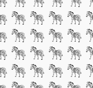 Zebralar ile hayvan desen