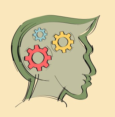 Kafamda soyut Dişliler