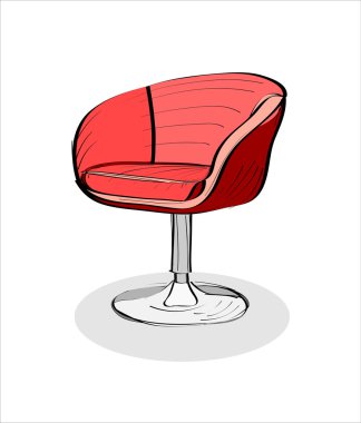 Bar sandalye illüstrasyon