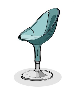 Bar sandalye illüstrasyon