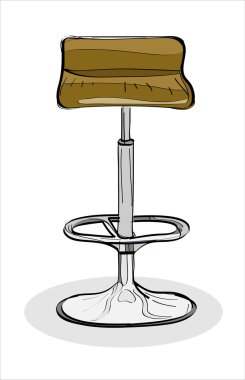 Bar sandalye illüstrasyon