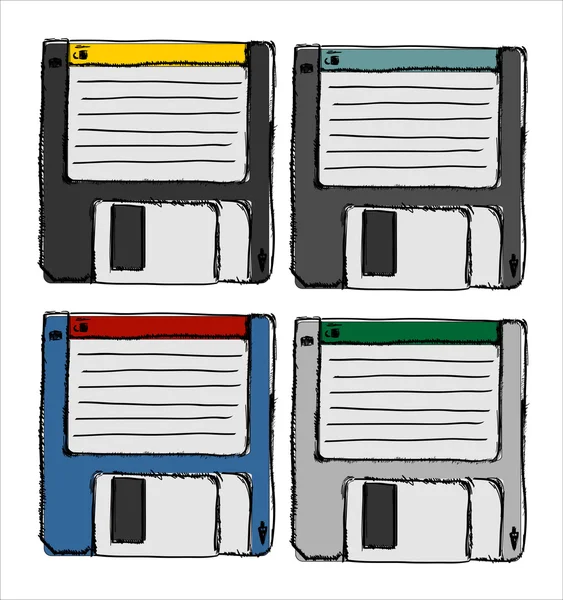 Floppy disk background — Stock Vector