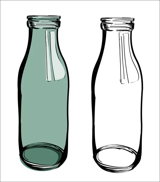 Fondo de botella de vidrio — Archivo Imágenes Vectoriales