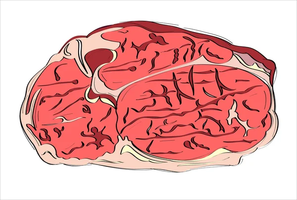 Abstrakta mänskliga hjärnan — Stock vektor