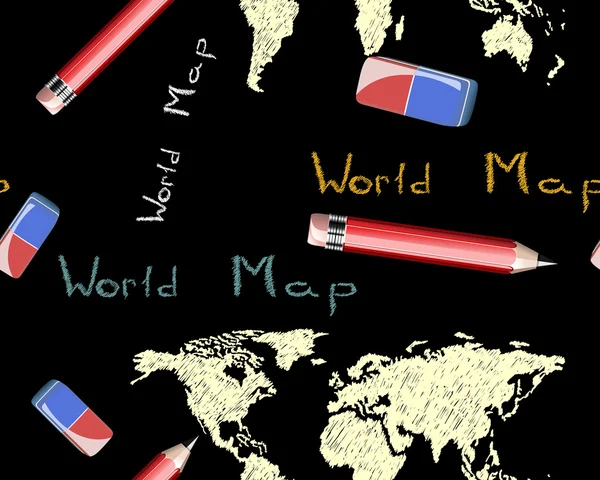 Textur der Weltkarte — Stockvektor