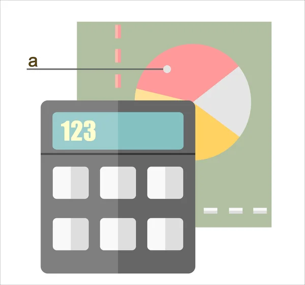 Resumo Fundo da calculadora — Vetor de Stock