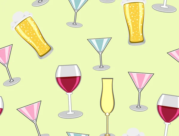 Divers cocktails colorés — Image vectorielle