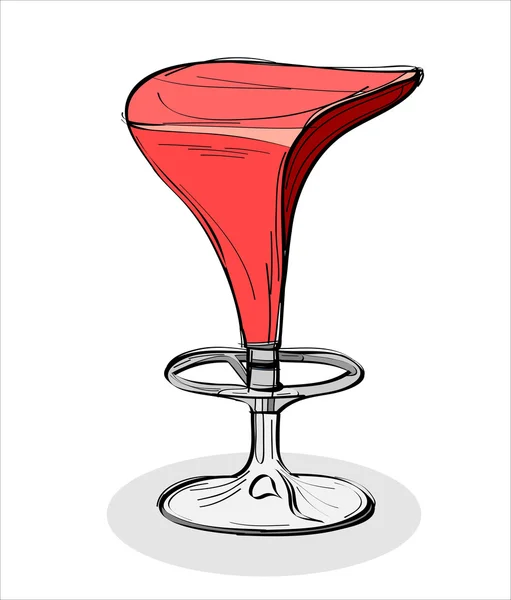 Bar sandalye illüstrasyon — Stok Vektör