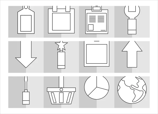Set di icone aziendali — Vettoriale Stock