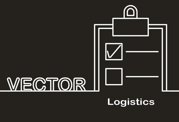Ilustração do design logístico — Vetor de Stock