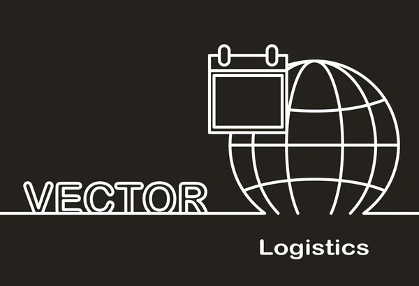 Logistik Design Illustration — Stockvektor