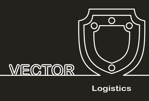 Logistik Design Illustration — Stockvektor